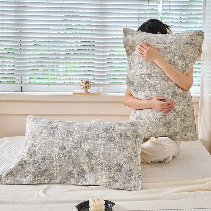 91家纺网 家纺一手货源 找家纺 棠薇家纺 2025新款纯棉枕巾一对装男生100全棉枕头巾防头油轻奢高级感棉麻手感 渐变花