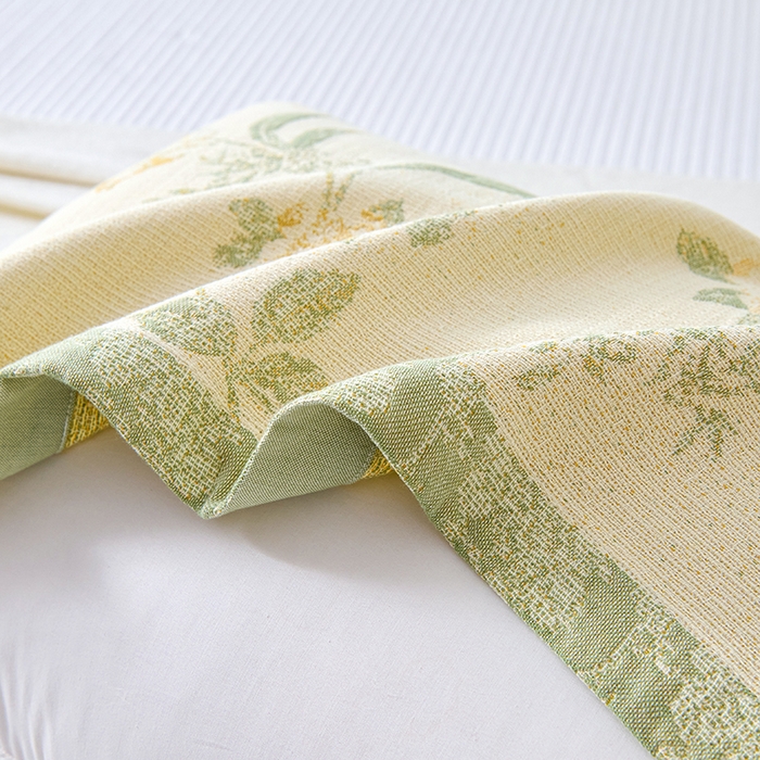 91家纺网 家纺一手货源 找家纺 棠薇家纺 2025新款纯棉枕巾一对装男生100全棉枕头巾防头油轻奢高级感棉麻手感 俏佳人