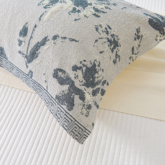 91家纺网 家纺一手货源 找家纺 棠薇家纺 2025新款纯棉枕巾一对装男生100全棉枕头巾防头油轻奢高级感棉麻手感 水墨丹青