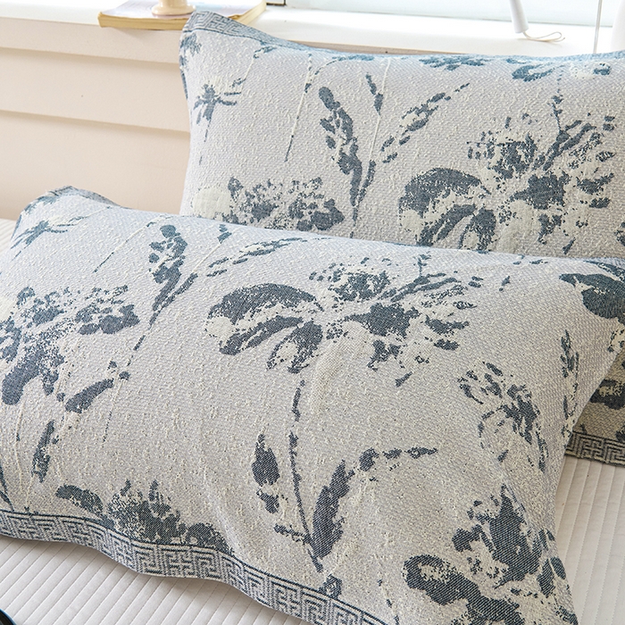 91家纺网 家纺一手货源 找家纺 棠薇家纺 2025新款纯棉枕巾一对装男生100全棉枕头巾防头油轻奢高级感棉麻手感 水墨丹青