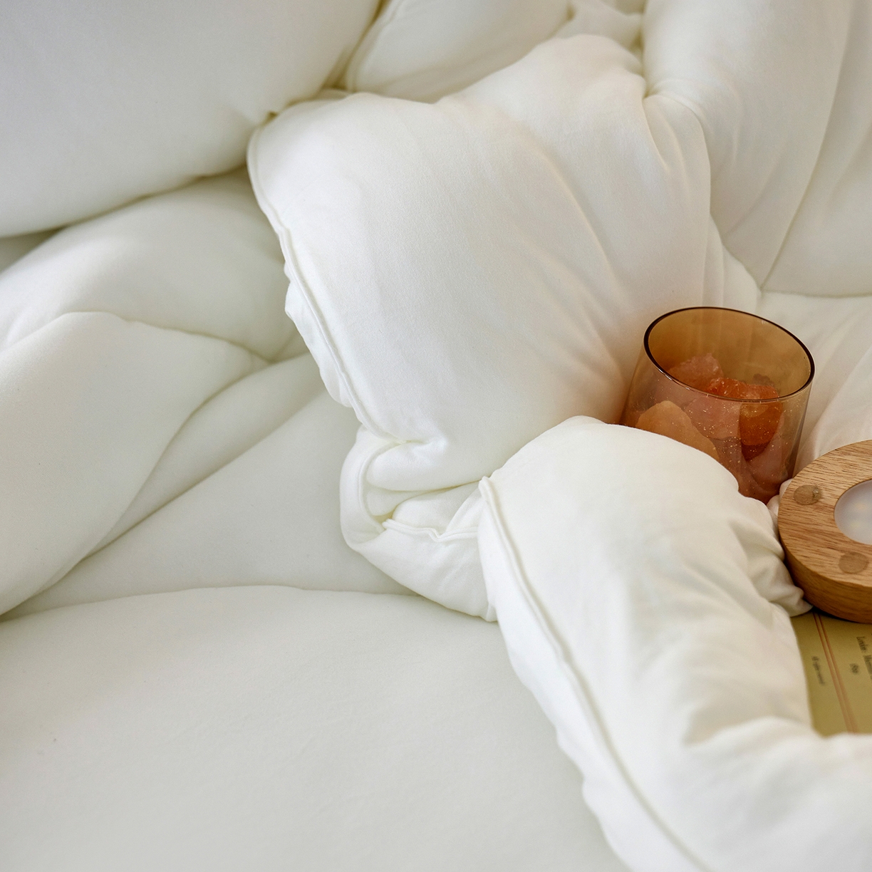 91家纺网 家纺一手货源 找家纺 安莱生活 2025新品37度恒温被被子被芯-风格一 恒温被-白