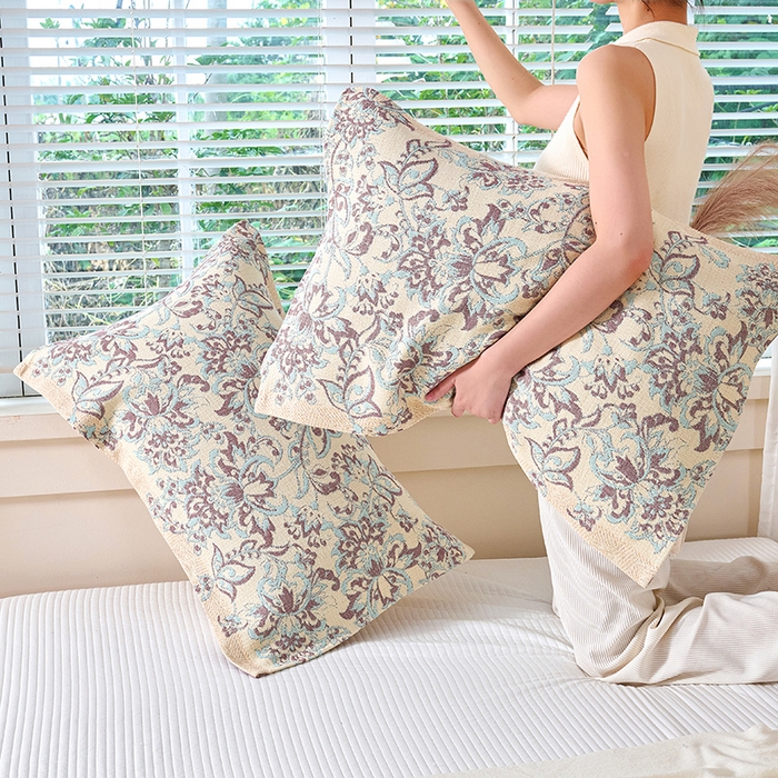 91家纺网 家纺一手货源 找家纺 棠薇家纺 2025新款纯棉枕巾一对装男生100全棉枕头巾防头油轻奢高级感棉麻手感 印象之美