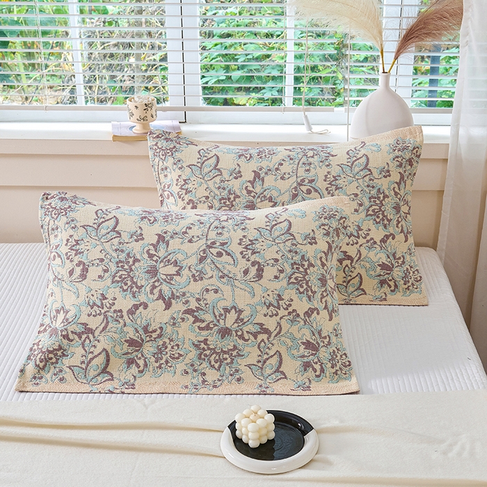 91家纺网 家纺一手货源 找家纺 棠薇家纺 2025新款纯棉枕巾一对装男生100全棉枕头巾防头油轻奢高级感棉麻手感 印象之美