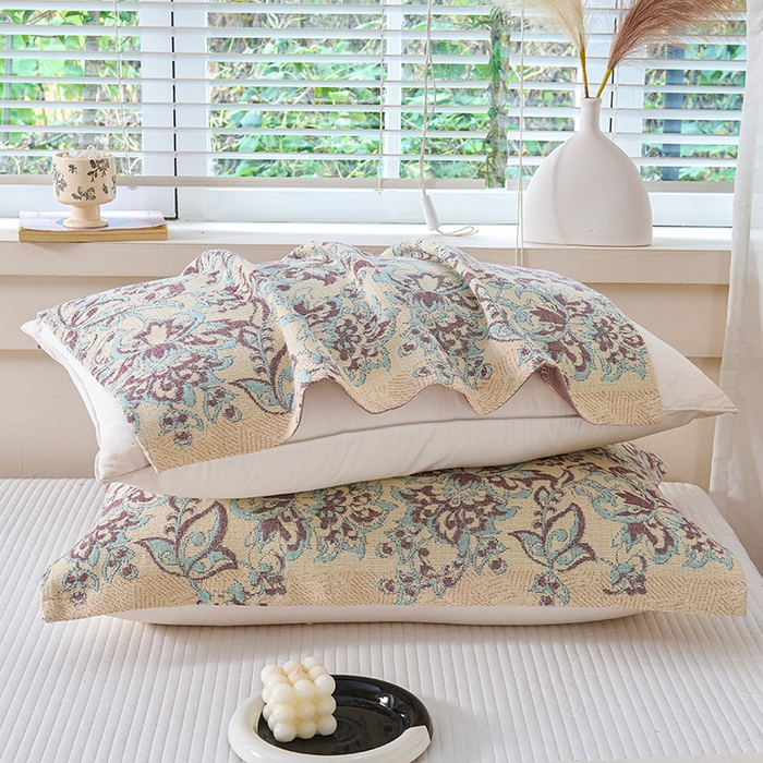 91家纺网 家纺一手货源 找家纺 棠薇家纺 2025新款纯棉枕巾一对装男生100全棉枕头巾防头油轻奢高级感棉麻手感 印象之美