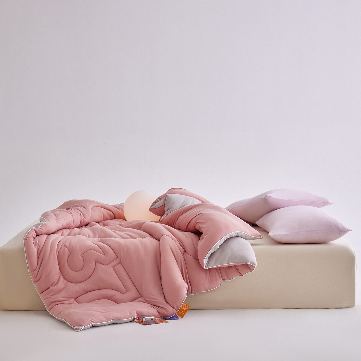 91家纺网 家纺一手货源 找家纺 安莱生活 2025新品37度恒温被被子被芯-风格二 恒温被-豆沙