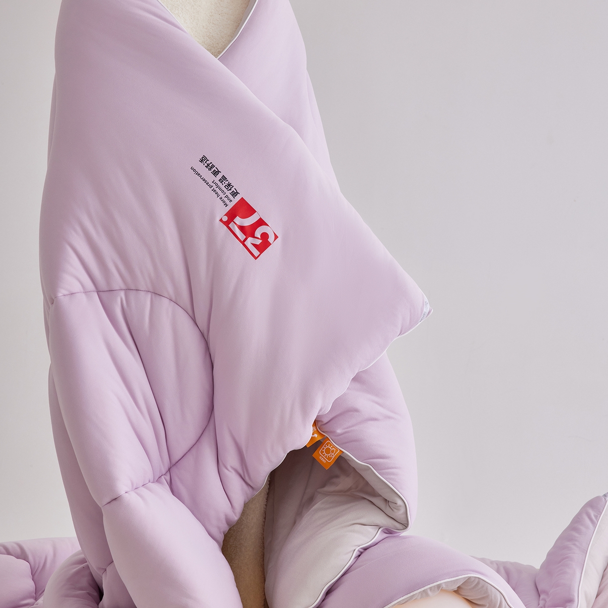 91家纺网 家纺一手货源 找家纺 安莱生活 2025新品37度恒温被被子被芯-风格二 恒温被-紫