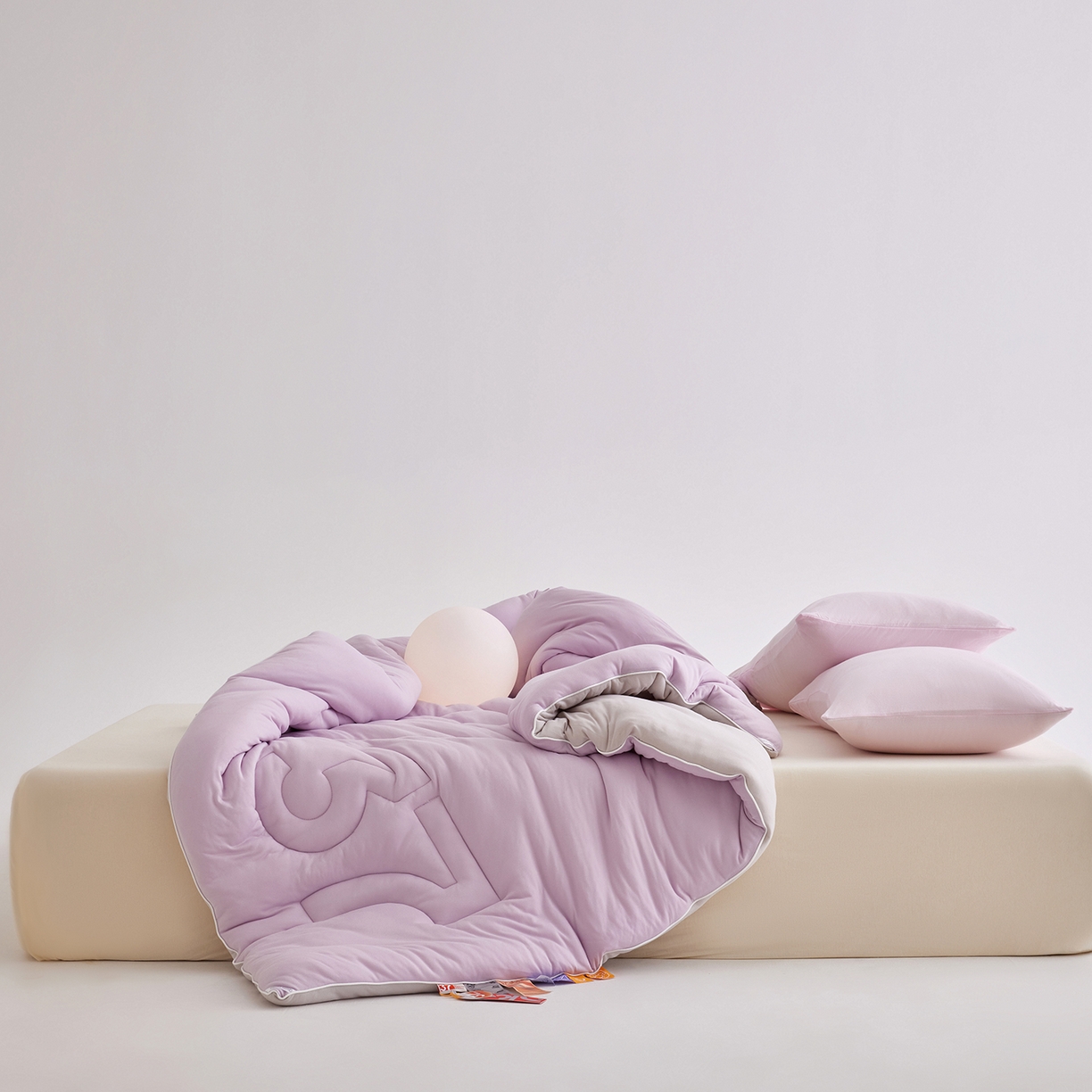 91家纺网 家纺一手货源 找家纺 安莱生活 2025新品37度恒温被被子被芯-风格二 恒温被-紫