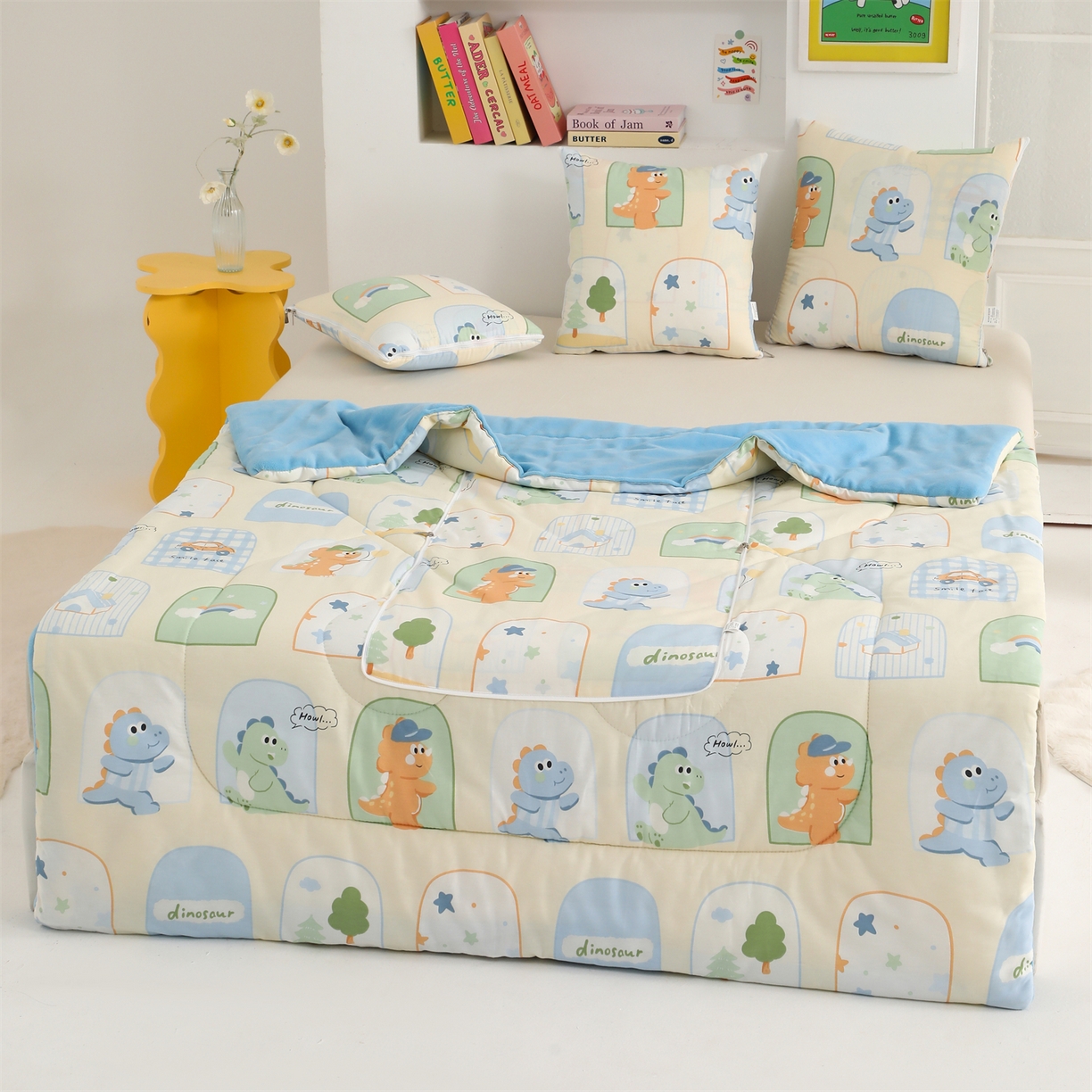 91家纺网 家纺一手货源 找家纺 照世家纺 2025新款棉加绒抱枕被（控价低于零售价的链接 一经发现直接投诉下架 感谢大家的支持 控价是优惠券后不能低于40的68 45的99 50的139） 童龙记