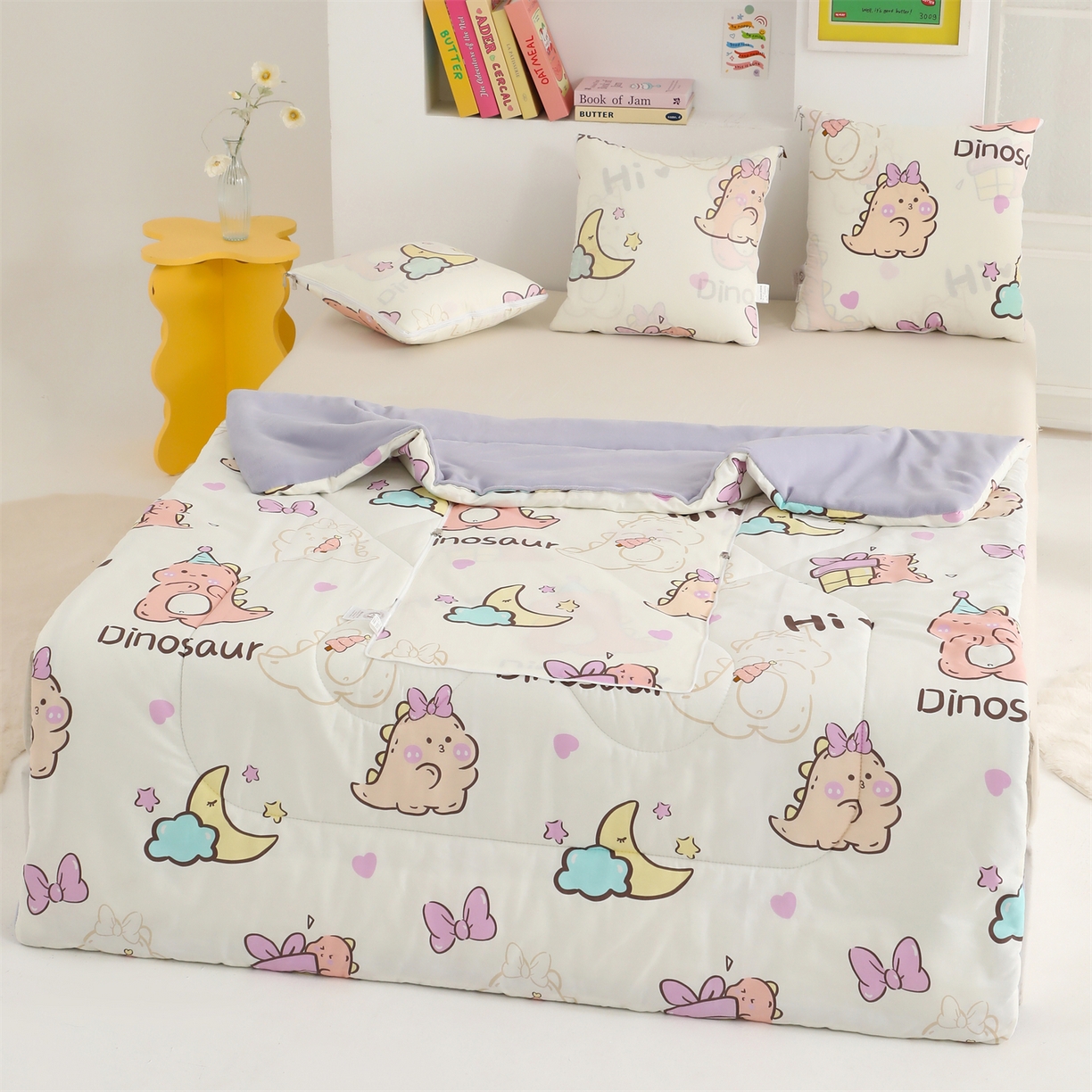 91家纺网 家纺一手货源 找家纺 照世家纺 2025新款棉加绒抱枕被（控价低于零售价的链接 一经发现直接投诉下架 感谢大家的支持 控价是优惠券后不能低于40的68 45的99 50的139） 淘气萌龙