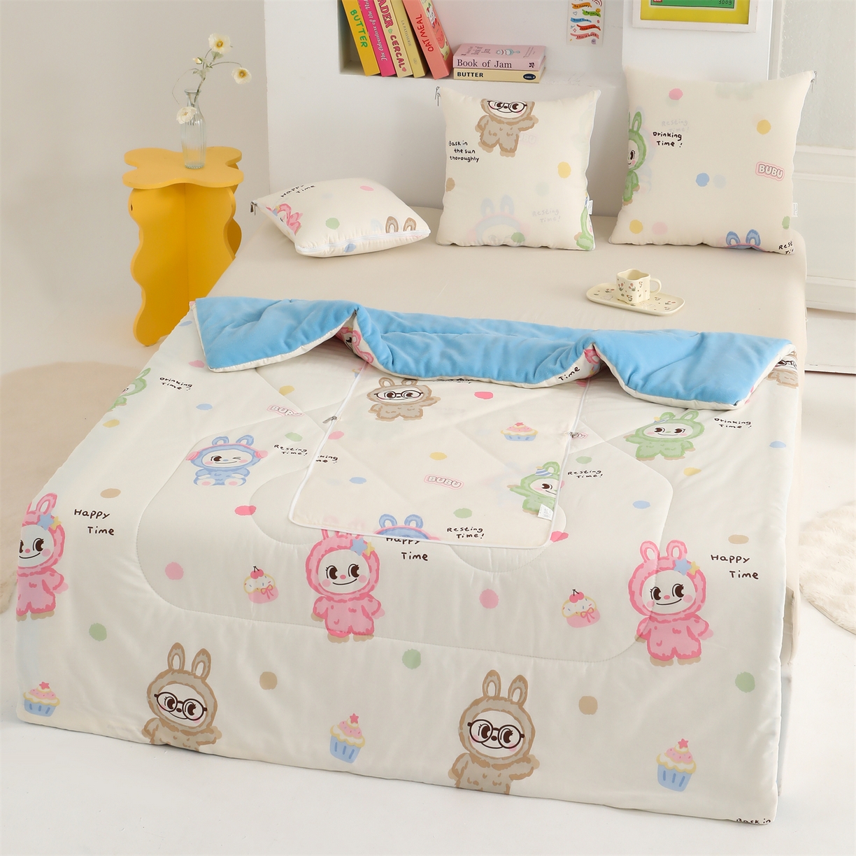 91家纺网 家纺一手货源 找家纺 照世家纺 2025新款棉加绒抱枕被（控价低于零售价的链接 一经发现直接投诉下架 感谢大家的支持 控价是优惠券后不能低于40的68 45的99 50的139） 彩萌布布