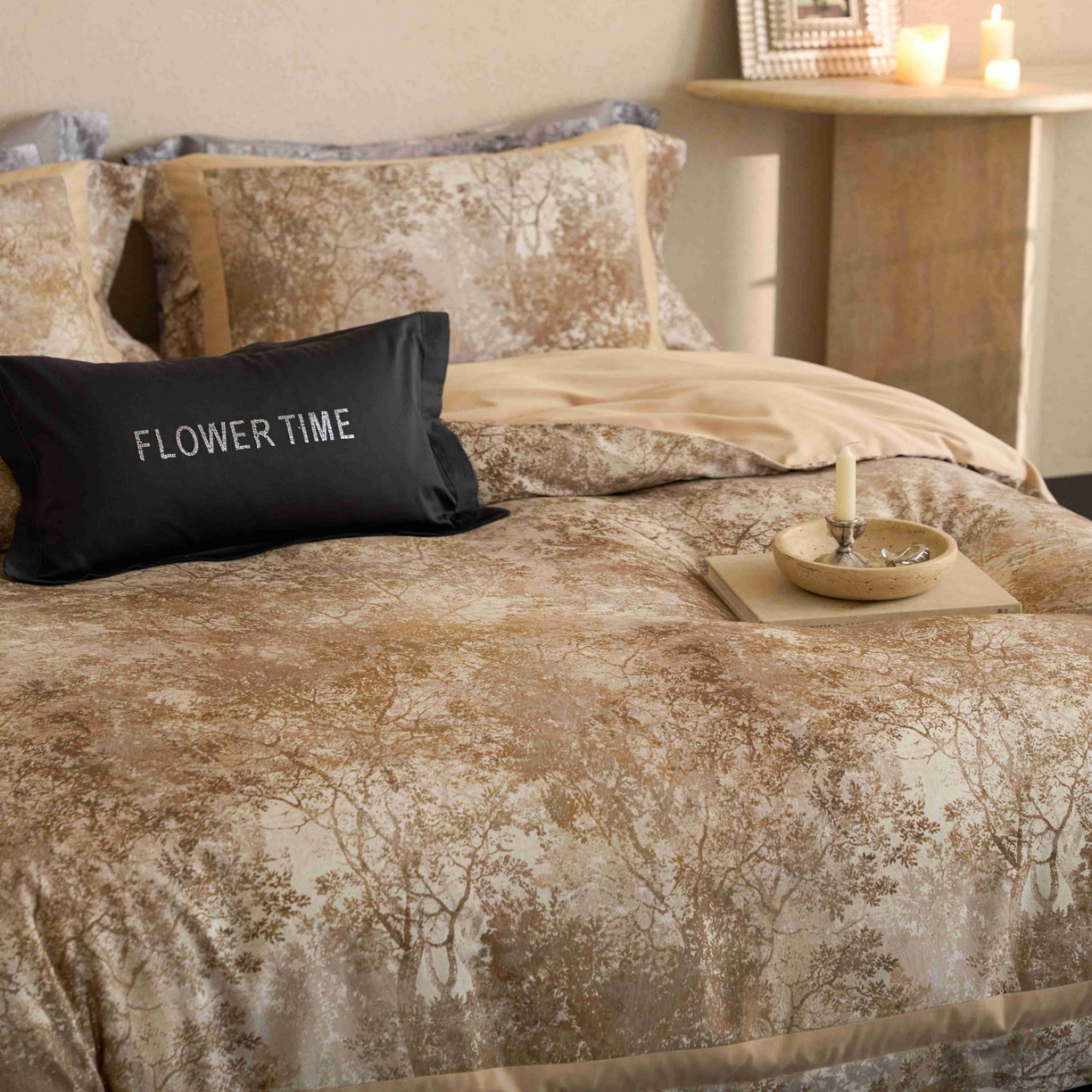 91家纺网 家纺一手货源 找家纺 （总）花时间 2025新款全棉纯棉超柔磨毛四件套-挪威森林