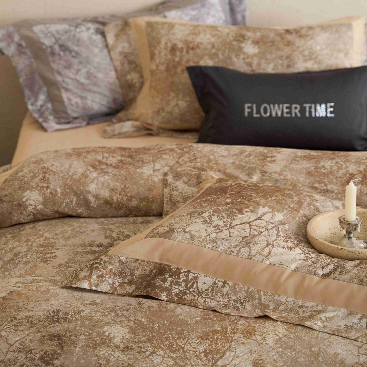 91家纺网 家纺一手货源 找家纺 花时间 2025新款全棉纯棉超柔磨毛四件套-挪威森林 挪威森林-曲奇