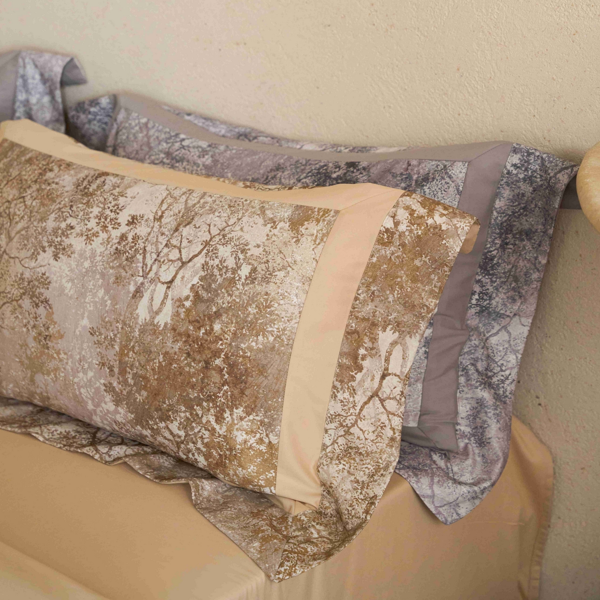 91家纺网 家纺一手货源 找家纺 花时间 2025新款全棉纯棉超柔磨毛四件套-挪威森林 挪威森林-曲奇