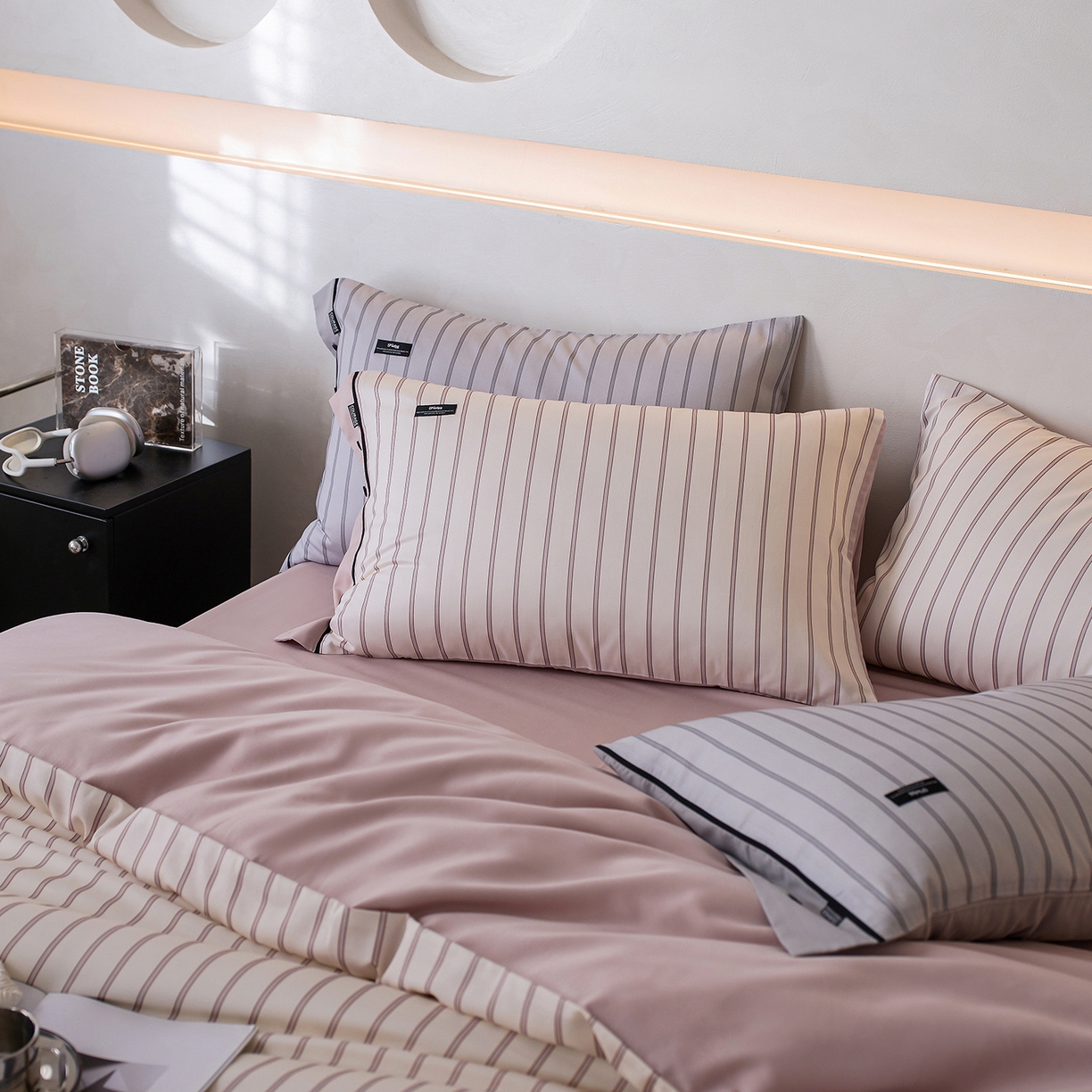 91家纺网 家纺一手货源 找家纺 安莱生活 2025新品天丝棉磨毛四件套-温煦系列 温煦-紫