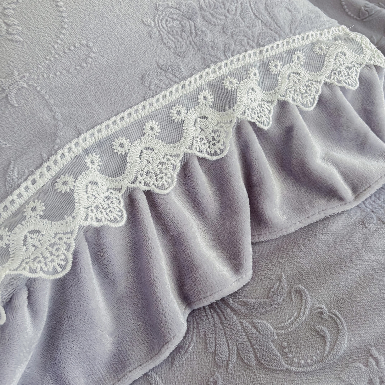 91家纺网 家纺一手货源 找家纺 锦格家纺 2024新款A类高克重牛奶绒四件套 艾洛薇【紫】