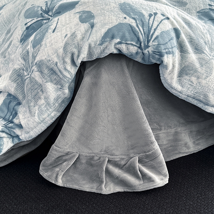 91家纺网 家纺一手货源 找家纺 （总）金盛纺 2025新款亲肤舒适高克重雕花绒系列四件套（可定制）