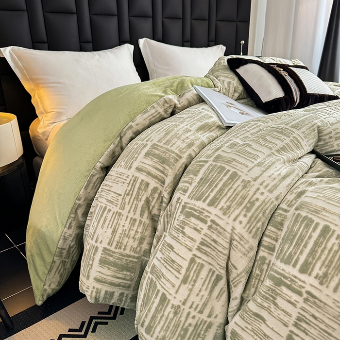 91家纺网 家纺一手货源 找家纺 （总）金盛纺 2025新款亲肤舒适高克重雕花绒系列单被套单品被套单件被套（可定制）