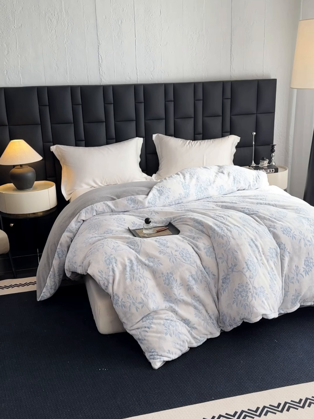 91家纺网 家纺一手货源 找家纺 金盛纺 2025新款亲肤舒适高克重雕花绒系列单被套单品被套单件被套（可定制） 花枝菁语-兰