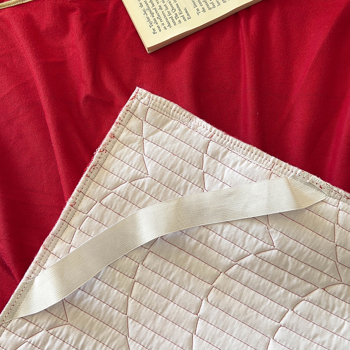 91家纺网 家纺一手货源 找家纺 （总）宜凡家纺 2025新款婴儿绒压花全夹棉床裙四件套