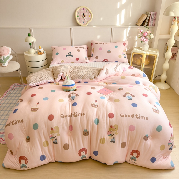 91家纺网 家纺一手货源 找家纺 （总）米菲 2025新款针织豆豆冬被被子被芯