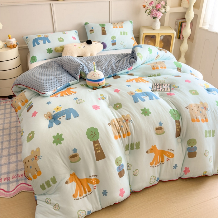 91家纺网 家纺一手货源 找家纺 （总）米菲 2025新款针织豆豆冬被被子被芯