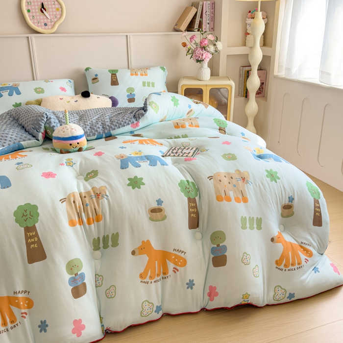 91家纺网 家纺一手货源 找家纺 （总）米菲 2025新款针织豆豆冬被被子被芯