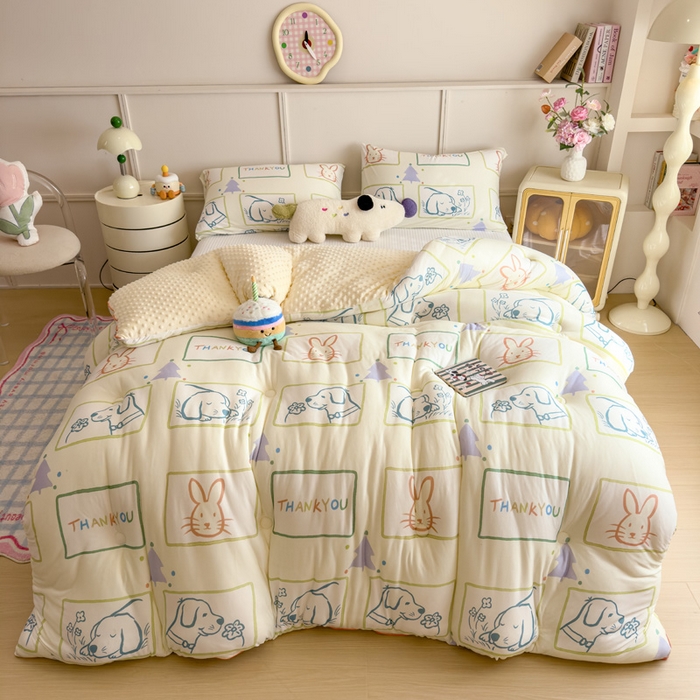 91家纺网 家纺一手货源 找家纺 （总）米菲 2025新款针织豆豆冬被被子被芯