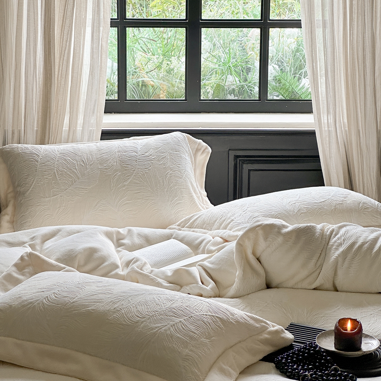 91家纺网 家纺一手货源 找家纺 （总）时亿家居 2025新款280g牛奶绒四件套-轻羽