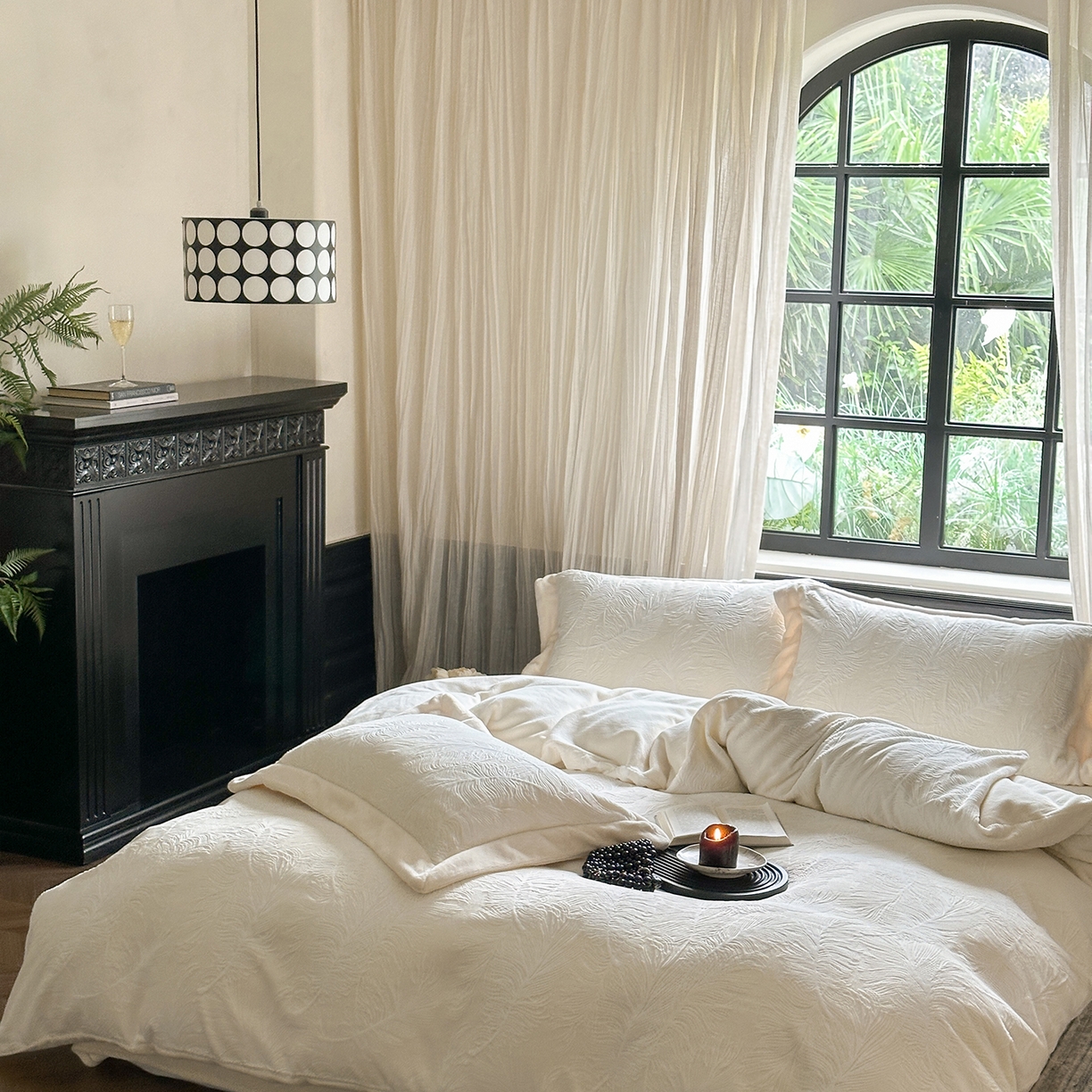 91家纺网 家纺一手货源 找家纺 （总）时亿家居 2025新款280g牛奶绒四件套-轻羽