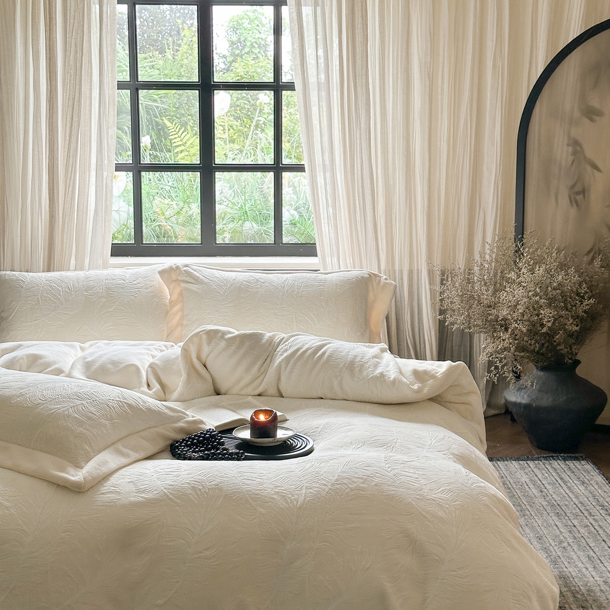 91家纺网 家纺一手货源 找家纺 （总）时亿家居 2025新款280g牛奶绒四件套-轻羽