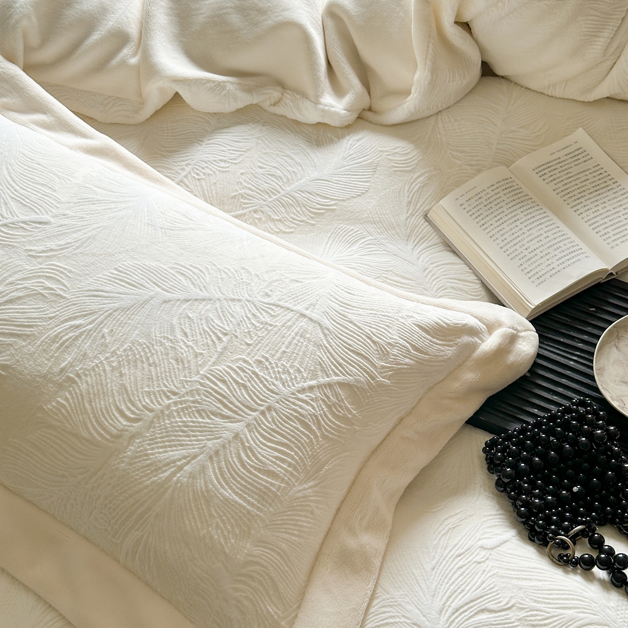 91家纺网 家纺一手货源 找家纺 （总）时亿家居 2025新款280g牛奶绒四件套-轻羽