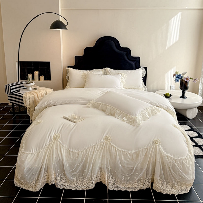 91家纺网 家纺一手货源 找家纺 （总）艺玲家纺 2025新款棉小棉法式公主风仙仙子系列四件套