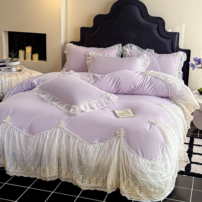 91家纺网 家纺一手货源 找家纺 （总）艺玲家纺 2025新款棉小棉法式公主风仙仙子系列四件套