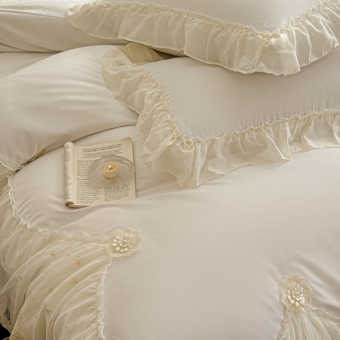 91家纺网 家纺一手货源 找家纺 （总）艺玲家纺 2025新款棉小棉法式公主风仙仙子系列四件套