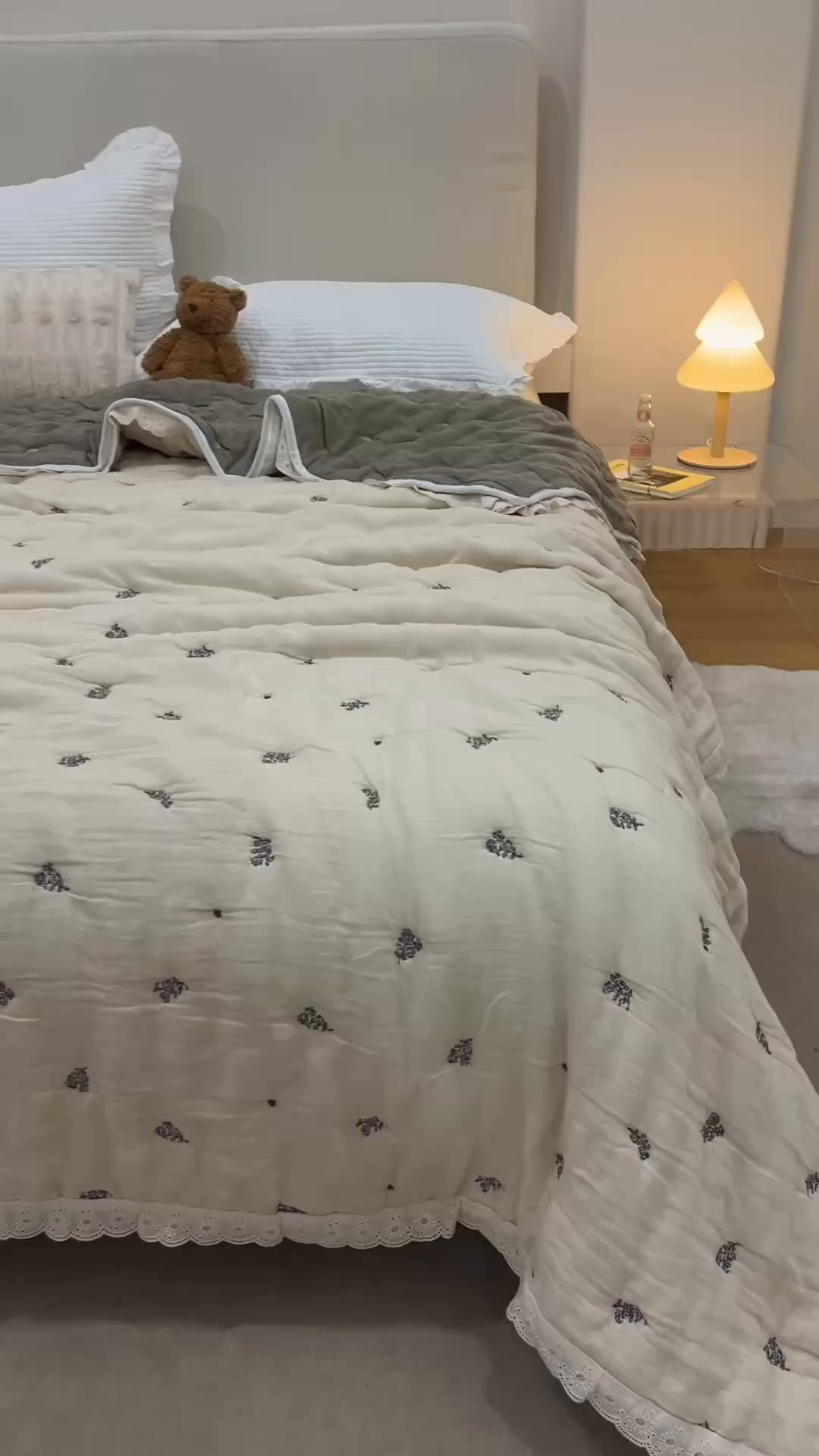 91家纺网 家纺一手货源 找家纺 麻依 2025新款安心棉十层纱布泡芙被全棉纱布被子被芯 兰溪