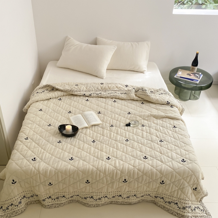 91家纺网 家纺一手货源 找家纺 （总）麻依 2025新款韩国泡芙被十层全棉纱布被子被芯