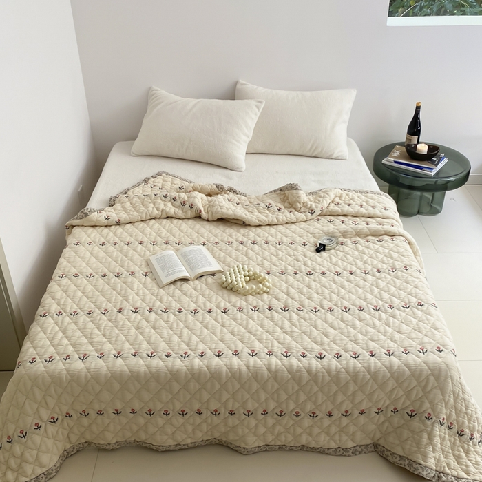 91家纺网 家纺一手货源 找家纺 （总）麻依 2025新款韩国泡芙被十层全棉纱布被子被芯