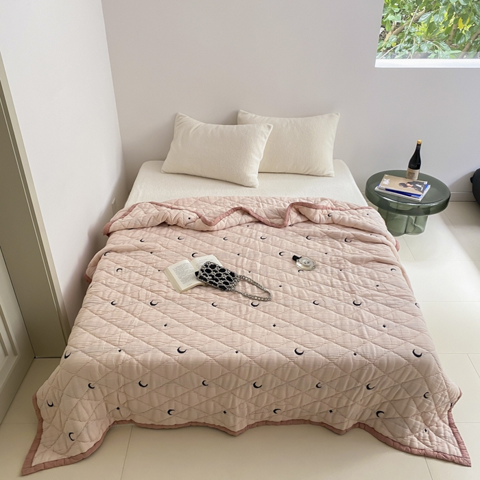 91家纺网 家纺一手货源 找家纺 （总）麻依 2025新款韩国泡芙被十层全棉纱布被子被芯