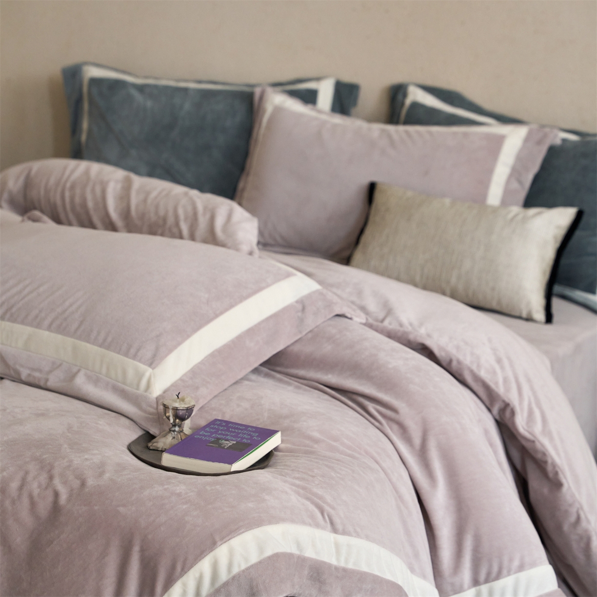 91家纺网 家纺一手货源 找家纺 （总）121 2025新款轻奢新法式德芙绒宝宝绒婴儿绒短毛绒牛奶绒四件套床单被套【提供买家秀】【会员-20】 平台控价券后不得低于318/338元