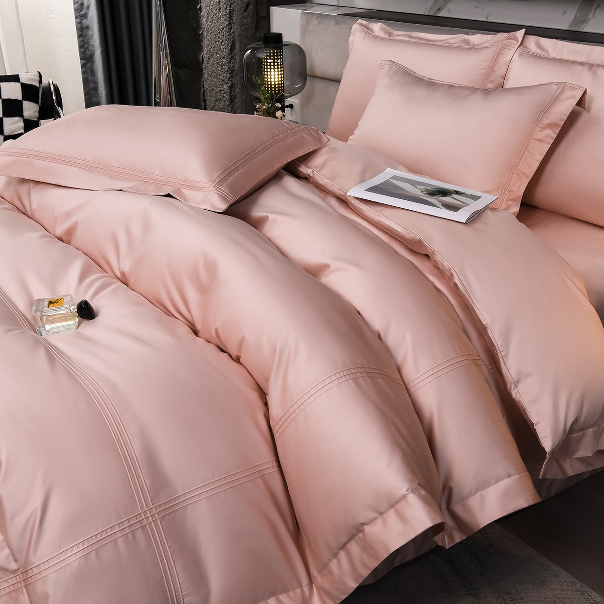 91家纺网 家纺一手货源 找家纺 （总）润淳家居 2025新款100支新疆长绒棉四件套纯棉四件套全棉四件套