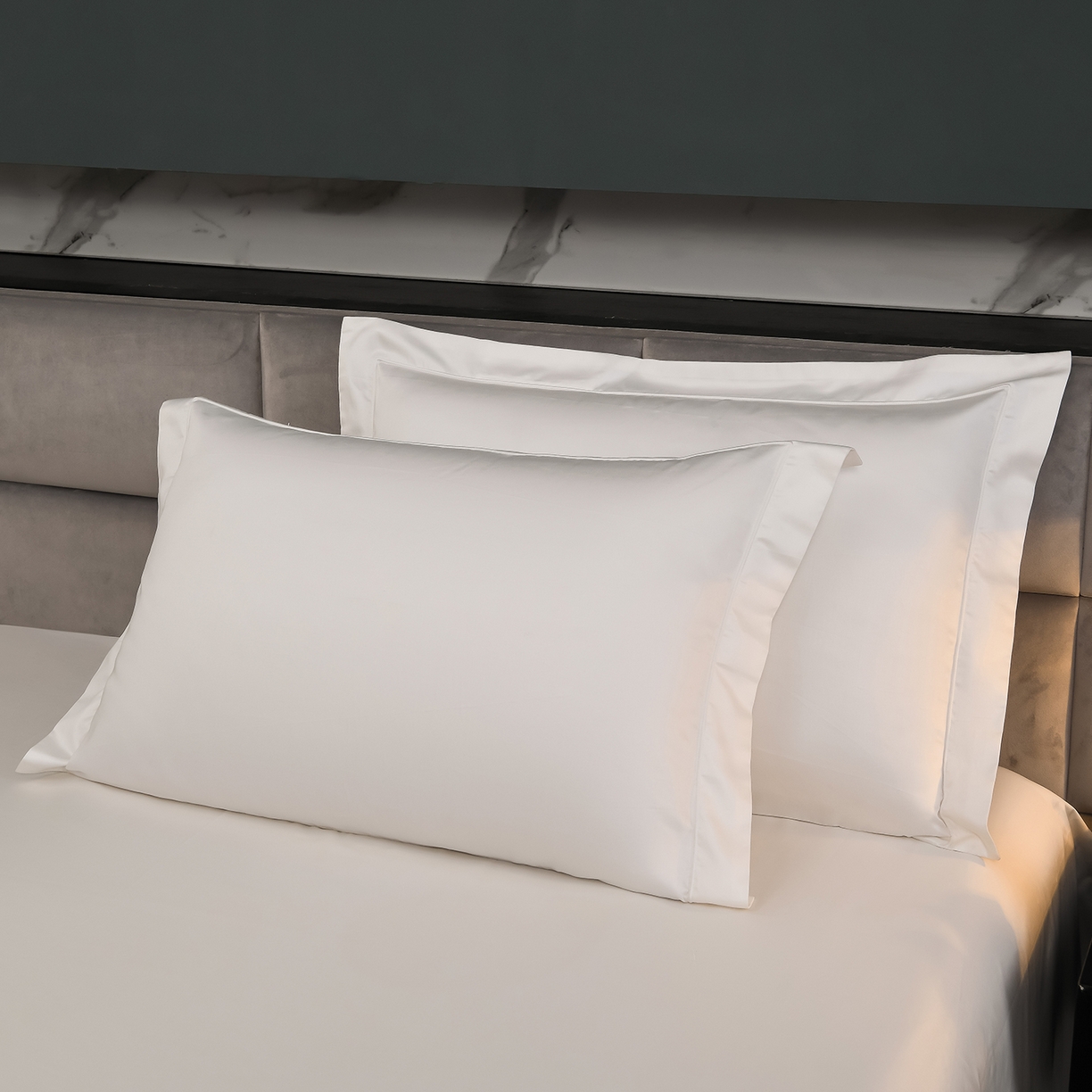 91家纺网 家纺一手货源 找家纺 润淳家居 2025新款100支新疆长绒棉四件套纯棉四件套全棉四件套 爱诺 雪白