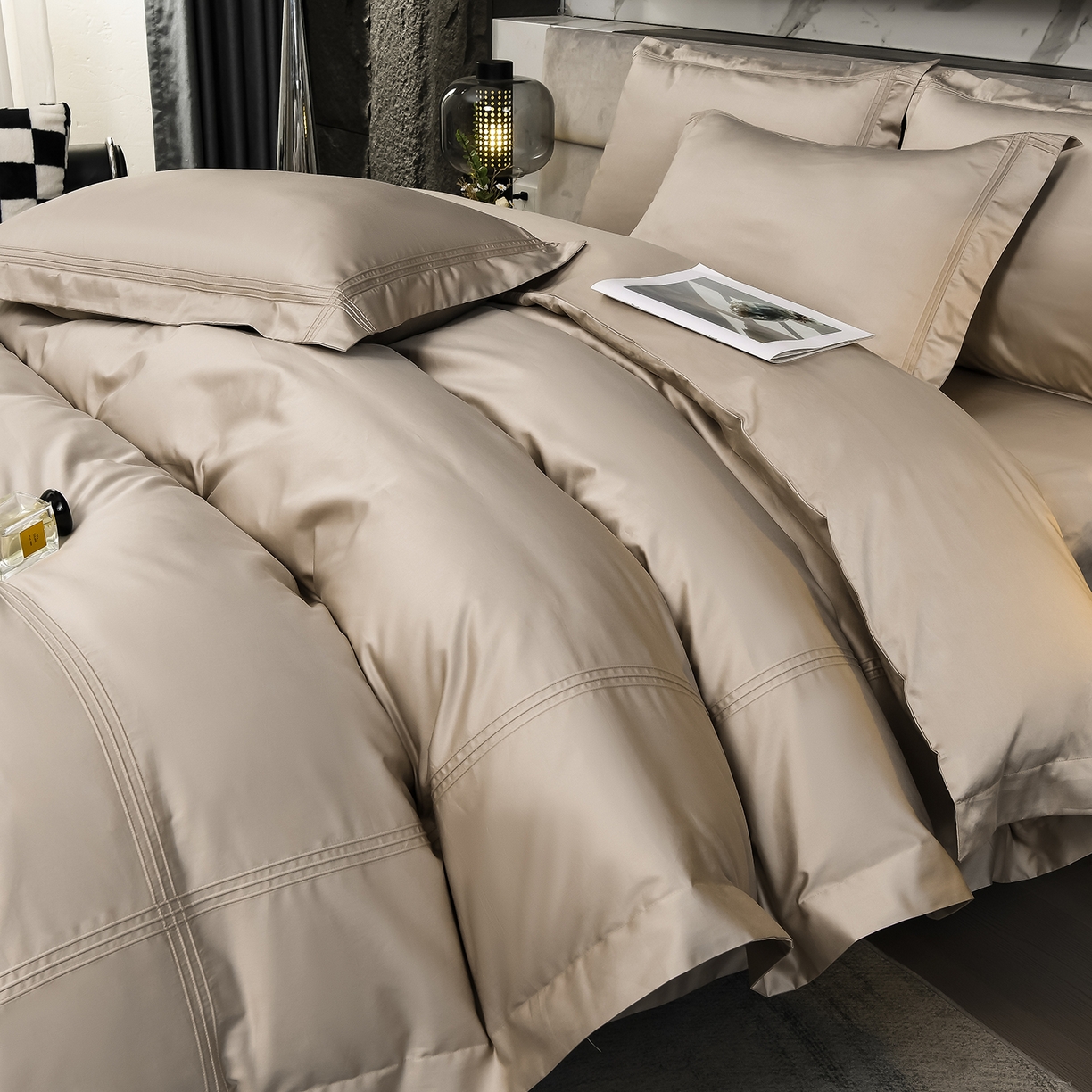 91家纺网 家纺一手货源 找家纺 （总）润淳家居 2025新款100支新疆长绒棉四件套纯棉四件套全棉四件套