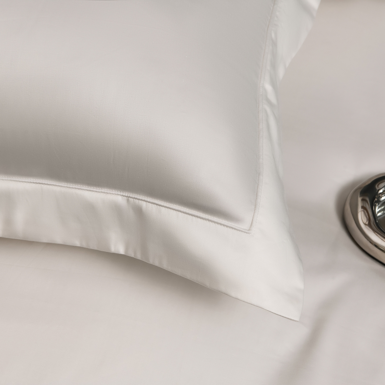 91家纺网 家纺一手货源 找家纺 润淳家居 2025新款100支新疆长绒棉四件套纯棉四件套全棉四件套 爱诺 雪白