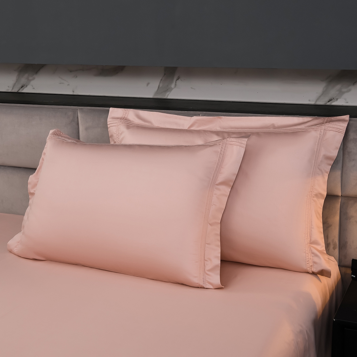 91家纺网 家纺一手货源 找家纺 润淳家居 2025新款100支新疆长绒棉四件套纯棉四件套全棉四件套 梦幻 唯美粉