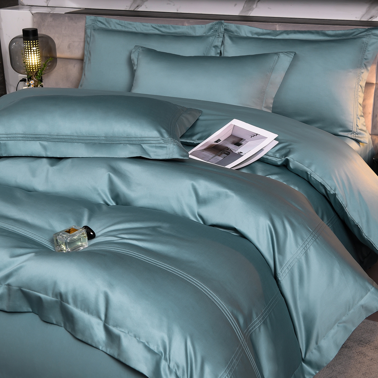 91家纺网 家纺一手货源 找家纺 润淳家居 2025新款100支新疆长绒棉四件套纯棉四件套全棉四件套 梦幻 赫蒂青