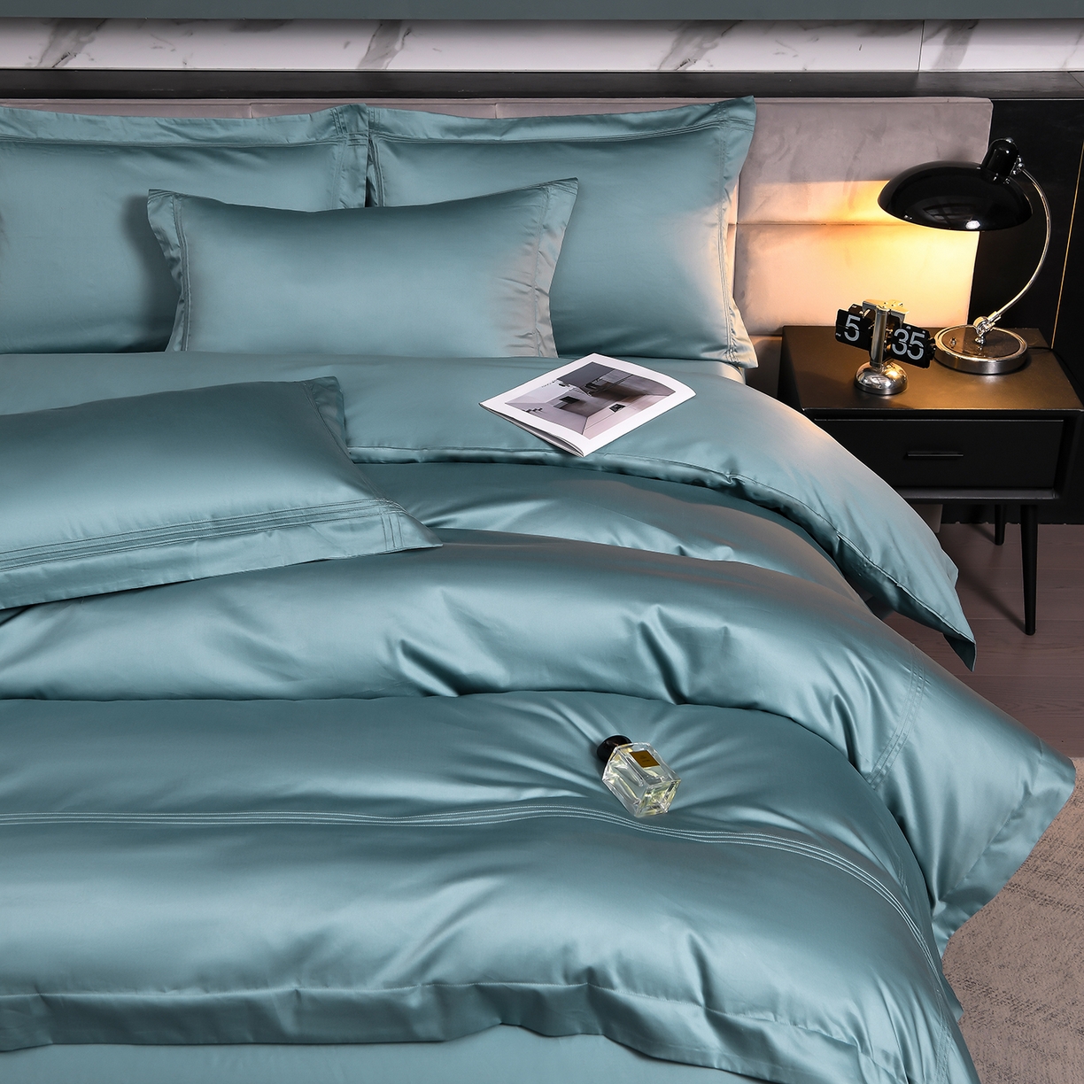 91家纺网 家纺一手货源 找家纺 润淳家居 2025新款100支新疆长绒棉四件套纯棉四件套全棉四件套 梦幻 赫蒂青