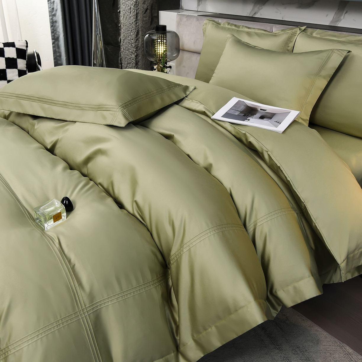 91家纺网 家纺一手货源 找家纺 （总）润淳家居 2025新款100支新疆长绒棉四件套纯棉四件套全棉四件套