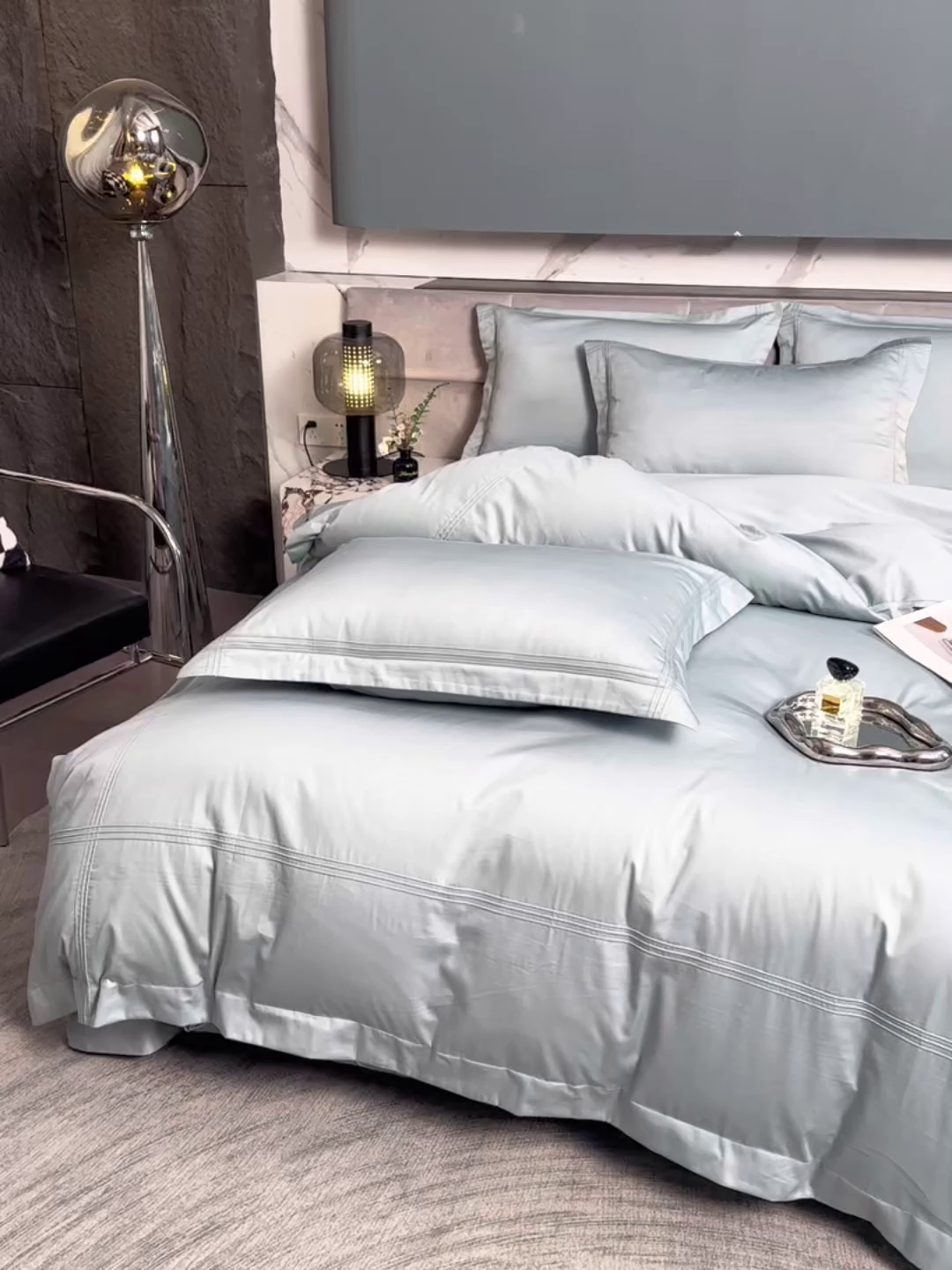 91家纺网 家纺一手货源 找家纺 润淳家居 2025新款100支新疆长绒棉四件套纯棉四件套全棉四件套 梦幻 赫蒂青