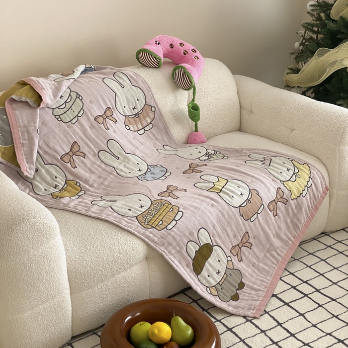 （总）麻依 2025新款软萌纱布浴巾四层全棉纱布浴巾