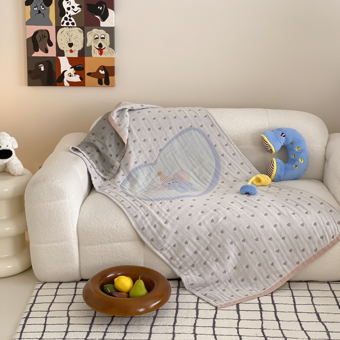 91家纺网 家纺一手货源 找家纺 （总）麻依 2025新款软萌纱布浴巾四层全棉纱布浴巾